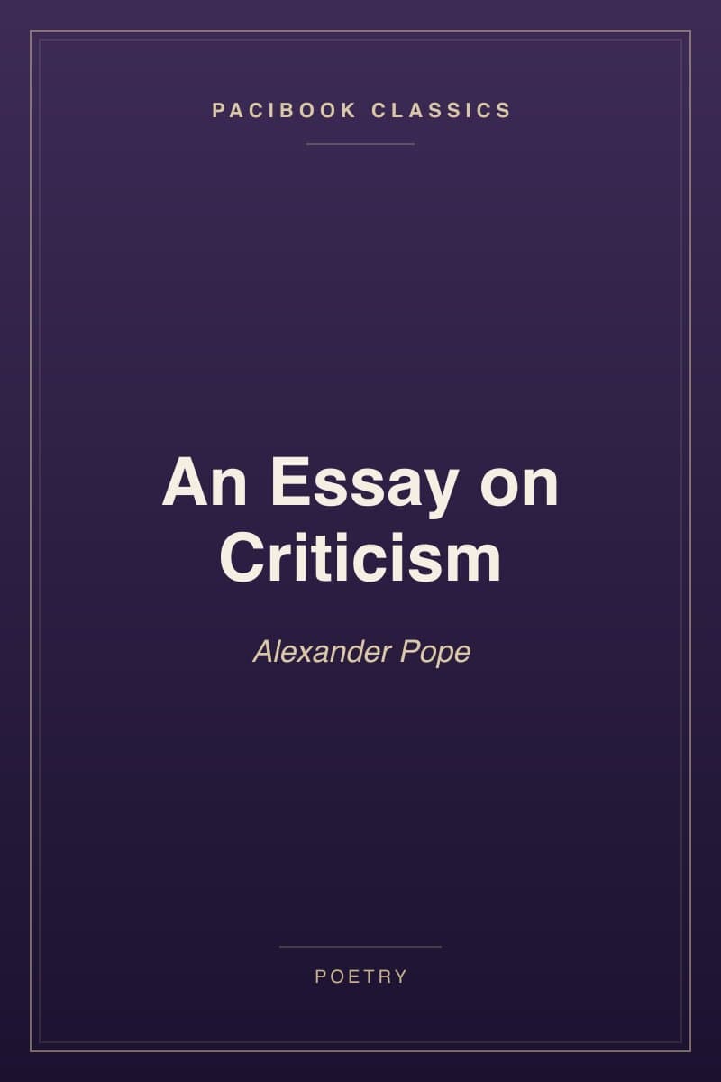 An Essay on Criticism