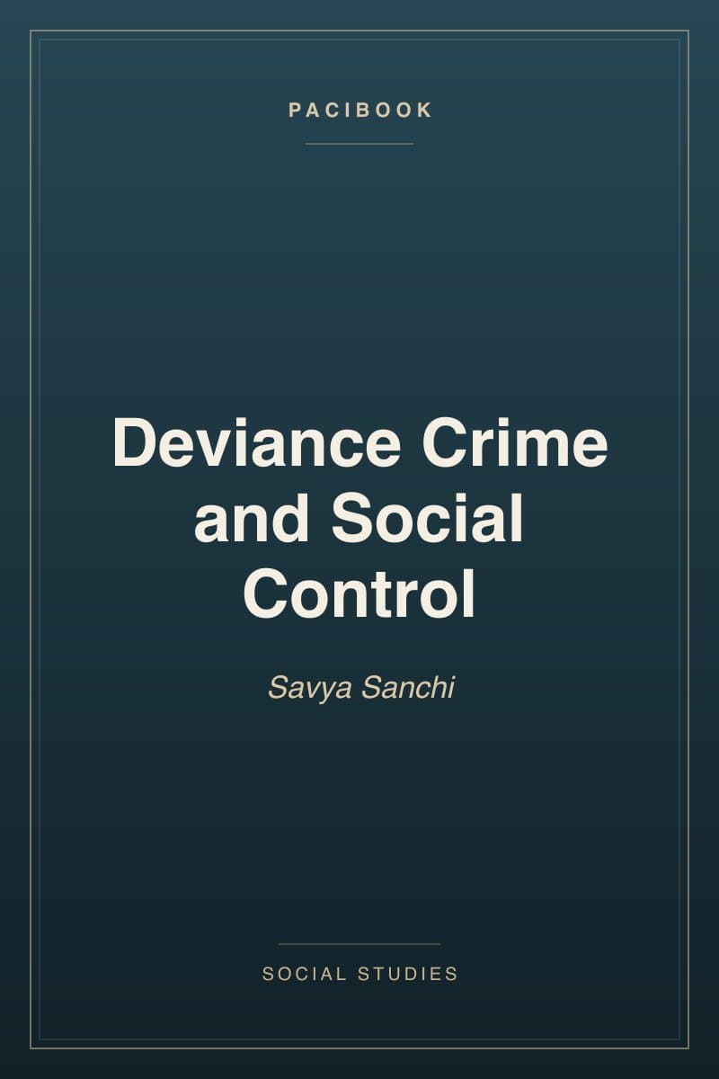 Deviance Crime and Social Control